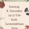 Stöbern und Schätze finden - Flohmarkt in Stein am 8. November